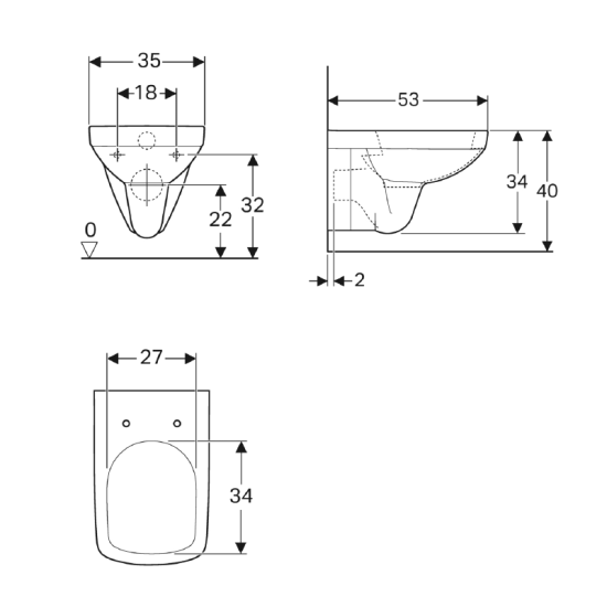 Wand-Tiefspül-WC